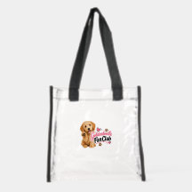 Goldendoodle Fan Club Clear Tote Bag