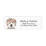 GoldenDoodle Flower Crown Label