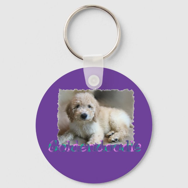 Goldendoodle Gifts Keychain (Front)