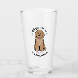 Goldendoodle  Glass Tumblers