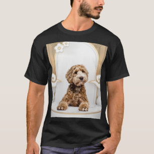 DadOf4Designs Yankee Golden Doodle Dandy 4th of July, Funny Dog Shirt, Independence Day Tee Shirt, Funny Retro 4th of July Picnic Tshirt Goldendoodle