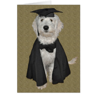 Goldendoodle Graduation Card