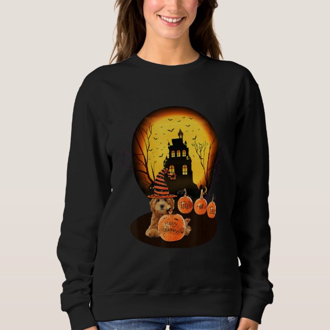 Goldendoodle Halloween For Kids Mom Dad Love Dog Sweatshirt (Front)