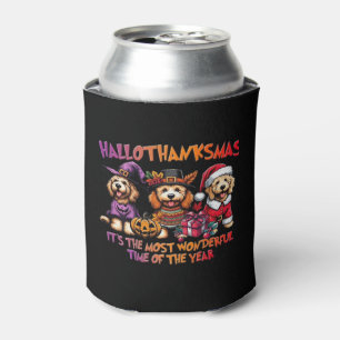 Goldendoodle Halloween Thanksgiving Christmas Clas Can Cooler