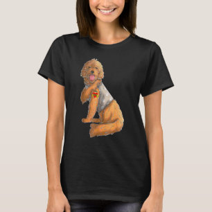 Goldendoodle I Love Mom Tattoo Dog  Mother's Day 1 T-Shirt