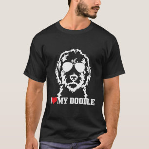 Goldendoodle I Love My Doodle Mom Labradoodle Dog T-Shirt