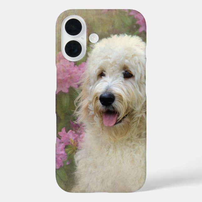 Goldendoodle In a Garden Case-Mate iPhone Case (Back)