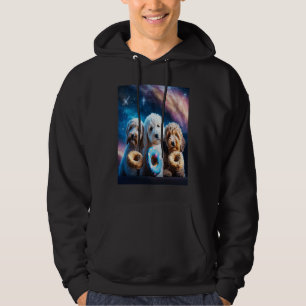 Goldendoodle In Space With Donuts Cute Doodle Boys Hoodie