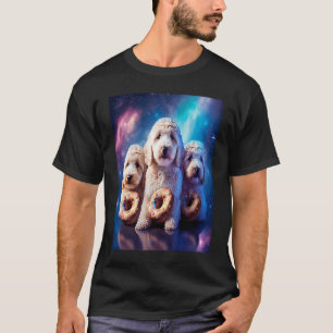 Goldendoodle In Space With Donuts Cute Doodle Boys T-Shirt