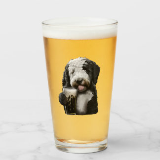 Goldendoodle, Labradoodle, bernedoodle funny gift Glass