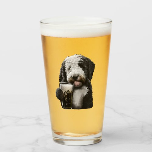 Goldendoodle Labradoodle bernedoodle funny  gift Glass