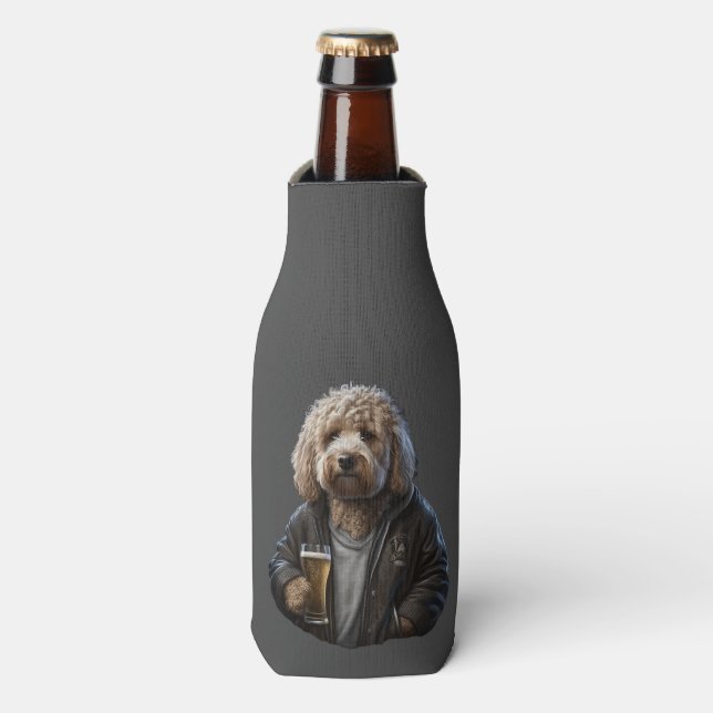 Goldendoodle labradoodle coozie funny gift dog  (Bottle Front)
