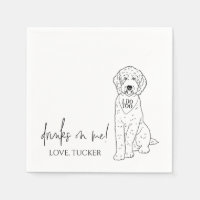 Goldendoodle Labradoodle Custom.Napkin Dog Wedding
