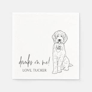 Goldendoodle Labradoodle Custom.Napkin Dog Wedding Napkins