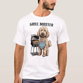 Goldendoodle labradoodle dog dad grilling funny T-Shirt