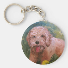 goldendoodle keychain