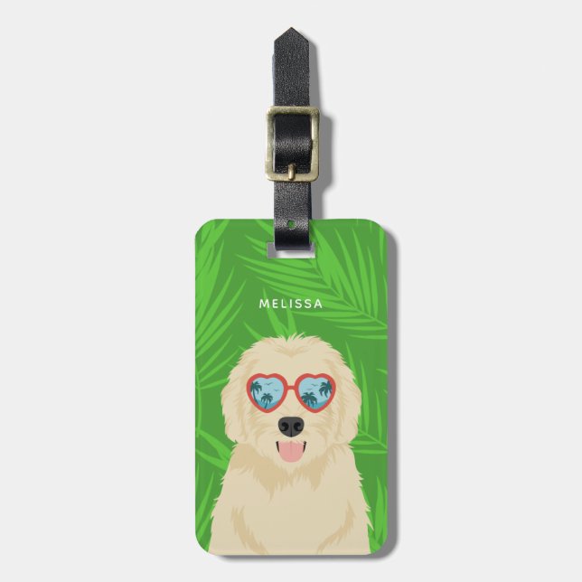 Goldendoodle Luggage Tags (Front Vertical)