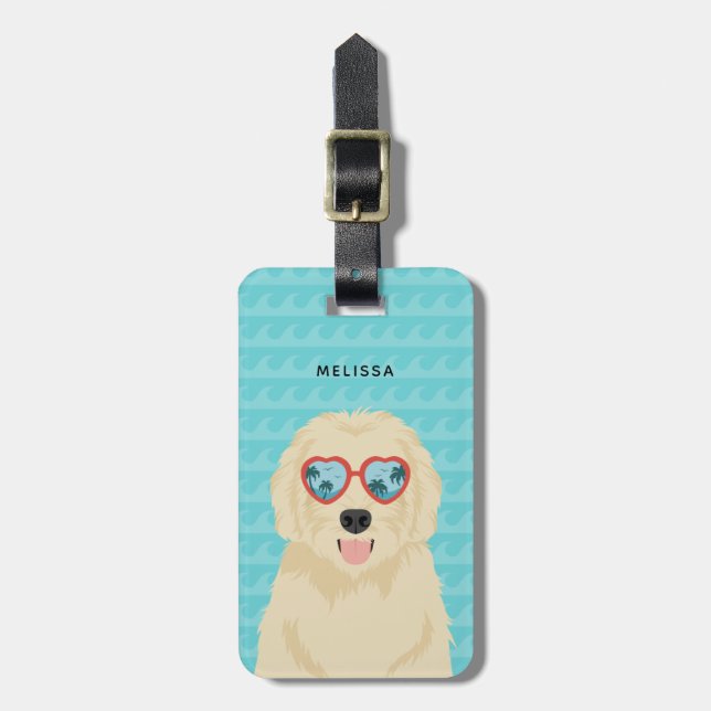 Goldendoodle Luggage Tags (Front Vertical)