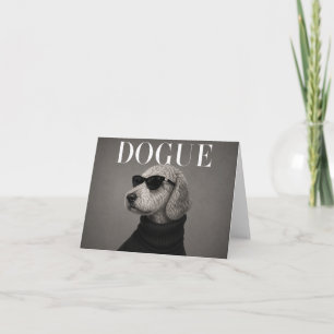 Goldendoodle Luxury Fashion Portrait Dog Thank You Card