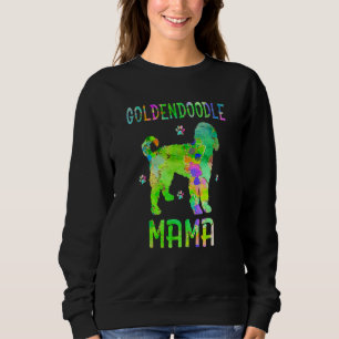 Goldendoodle Mama Colorful Dog Mom Sweatshirt