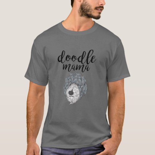 Goldendoodle Mama _ Doodle Mom Cute Golden Doodle T_Shirt