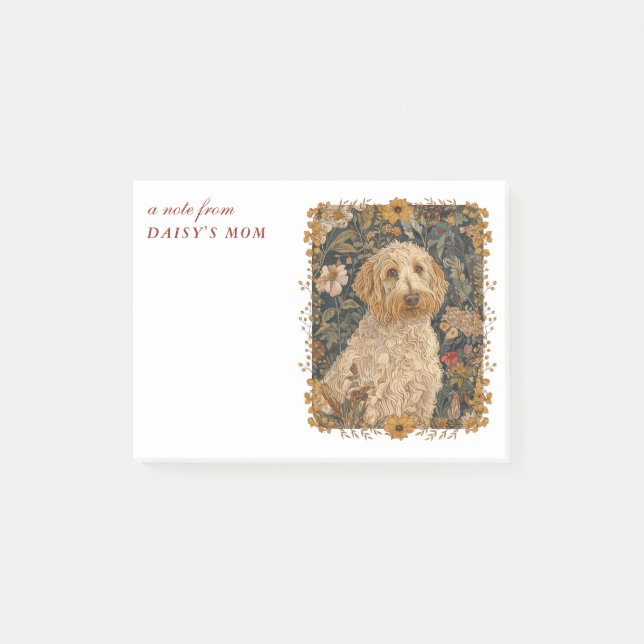 Goldendoodle Mom Cute Custom Text Post-it Notes (Front)