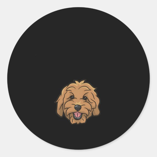Goldendoodle Mom Doodle Mama Golden Doodle Classic Round Sticker (Front)