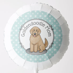 Goldendoodle Mom Doodle Mom (golden red) Dog mom Balloon