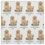 Goldendoodle Mom Doodle Mom (golden red) Dog mom Fabric