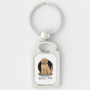 Goldendoodle Mom Doodle Mom (golden red) Dog mom Keychain