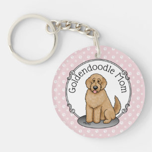 Goldendoodle Mom Doodle Mom (golden red) Dog mom Keychain