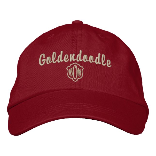 Goldendoodle, MOM Embroidered Baseball Cap (Front)