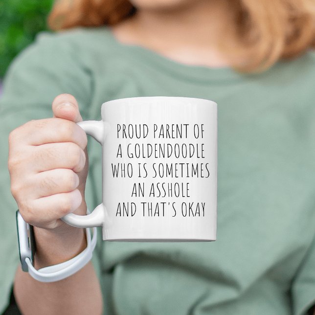 Goldendoodle Mom Proud Parent of a Goldendoodle Coffee Mug (Creator Uploaded)