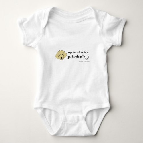 goldendoodle _ more breeds baby bodysuit