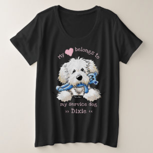 Goldendoodle My Heart Belongs To Plus Size T-Shirt