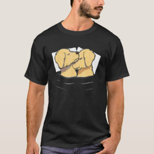 Goldendoodle Pajama Valentines Day Doodle Mom Dog T-Shirt