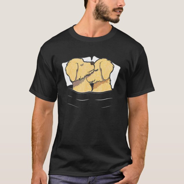 Goldendoodle Pajama Valentines Day Doodle Mom Dog T-Shirt (Front)