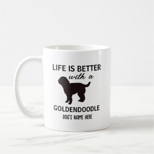 Goldendoodle Personalized Life is Better Coffee Mug
