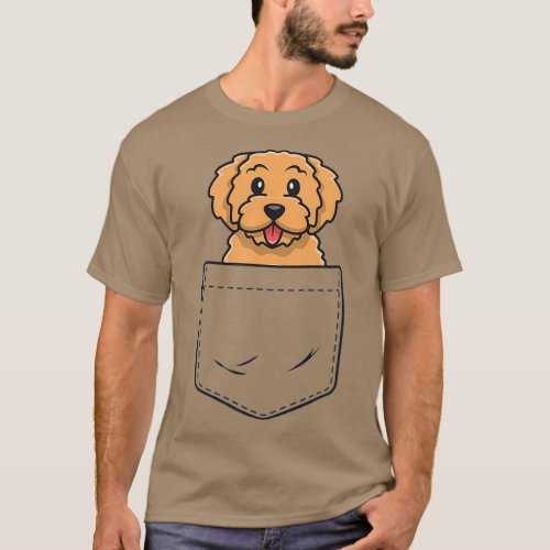 Goldendoodle Pocket  Golden Doodle s For Women T_Shirt