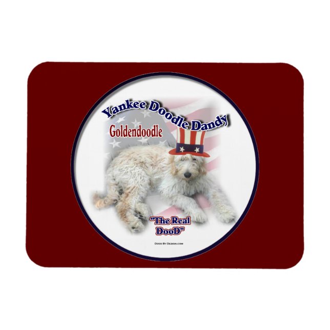 Goldendoodle Poliltical Humor Magnet (Horizontal)