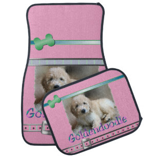 Goldendoodle Puppy Art Car Mat