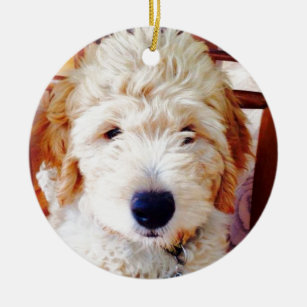 goldendoodle lawn ornament