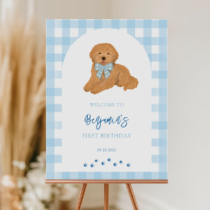 Goldendoodle Puppy Dog Birthday Party Welcome Foam Board