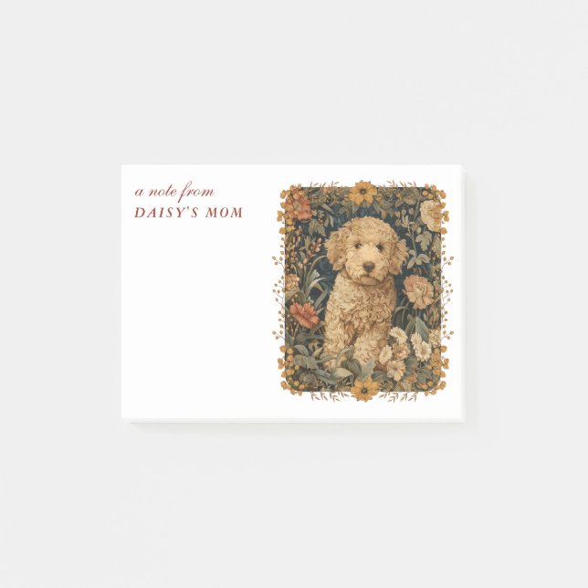 Goldendoodle Puppy for Doodle Mom or Dad Post-it Notes (Front)