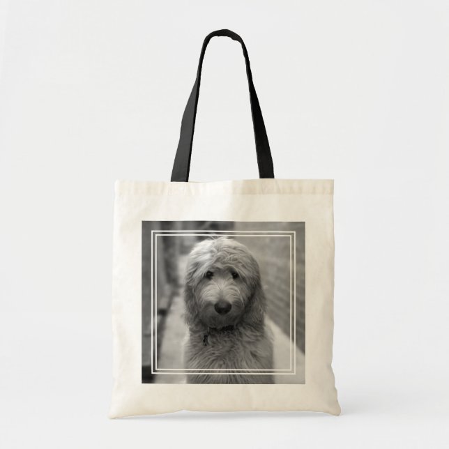 Goldendoodle Puppy In Backyard Tote Bag (Front)