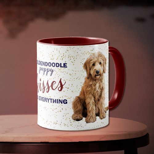 Goldendoodle Puppy Kisses Fix Everything Mug