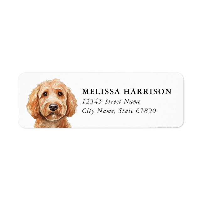 Goldendoodle Return Address Labels (Front)