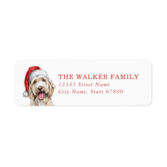 Goldendoodle Return Address Labels (Front)