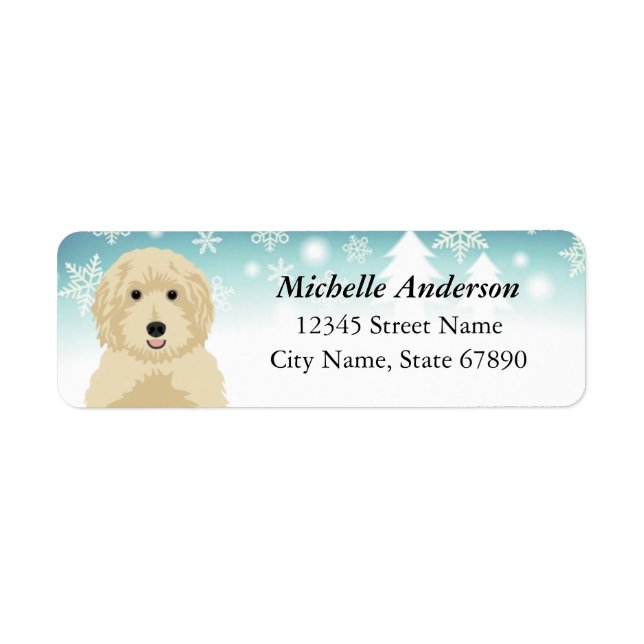 Goldendoodle Return Address Labels (Front)