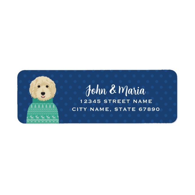 Goldendoodle Return Address Labels (Front)